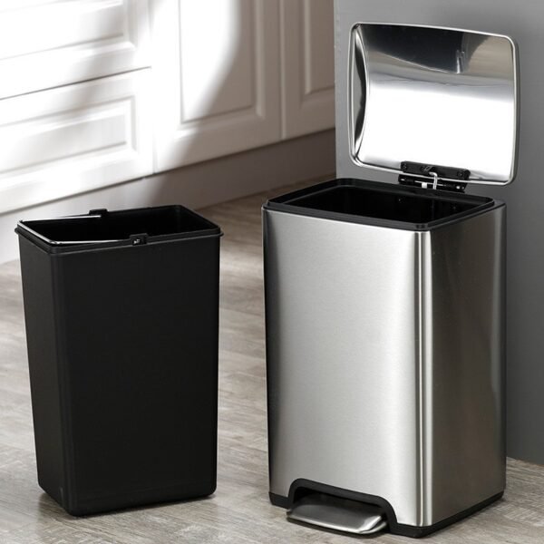 15L Home Stainless Steel step Trash Can factory