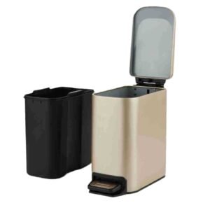 Stainless Steel step Trash Can for Restroom