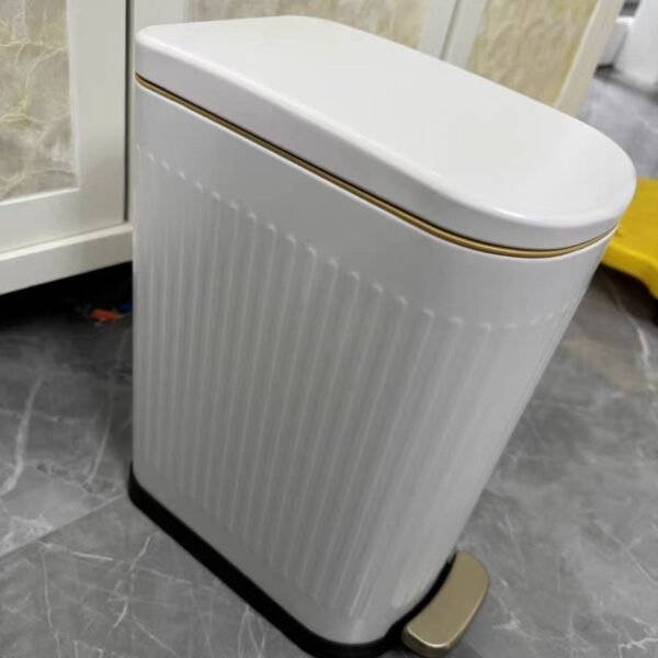 Stainless Steel step Trash Can for Restroom factory